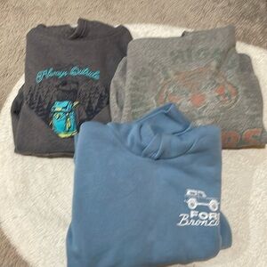 3 Youth medium size 8  hoodies